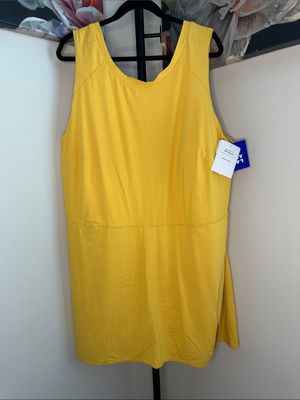 JoyLab Yellow/Gold standard fit active dress